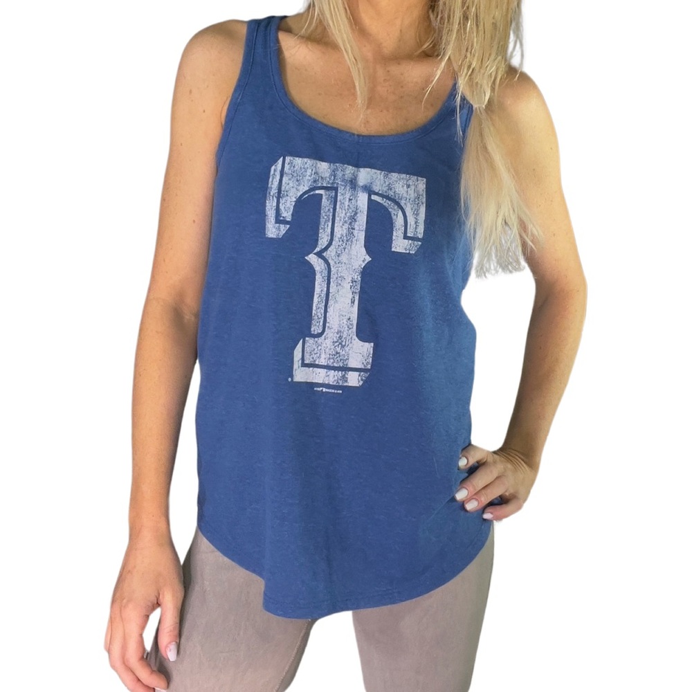 GENUINE MERCHANDISE‎ 5th & Ocean Texas Rangers Baseball Racerback Tank